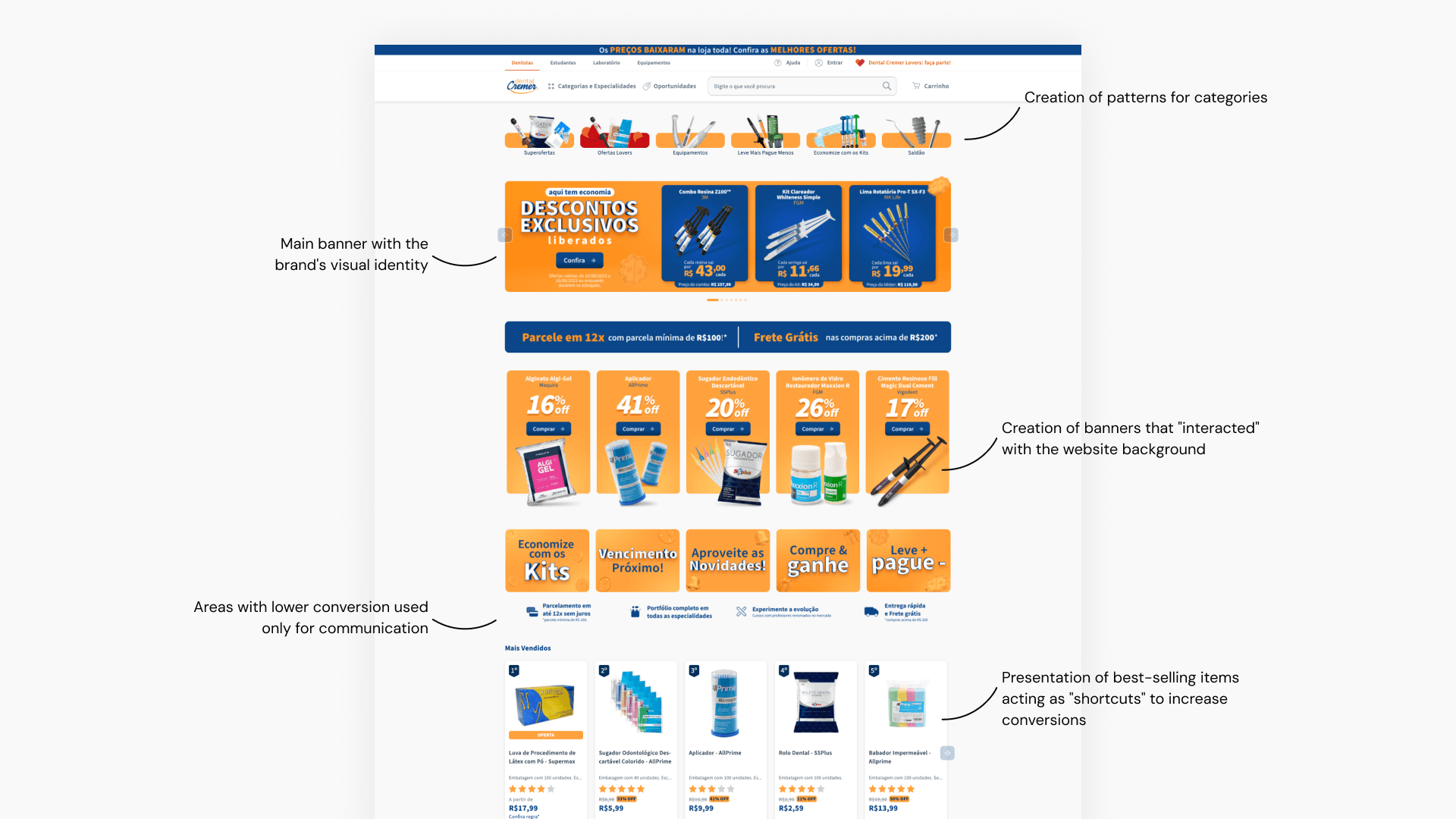 Final Henry Schein homepage after the redesign