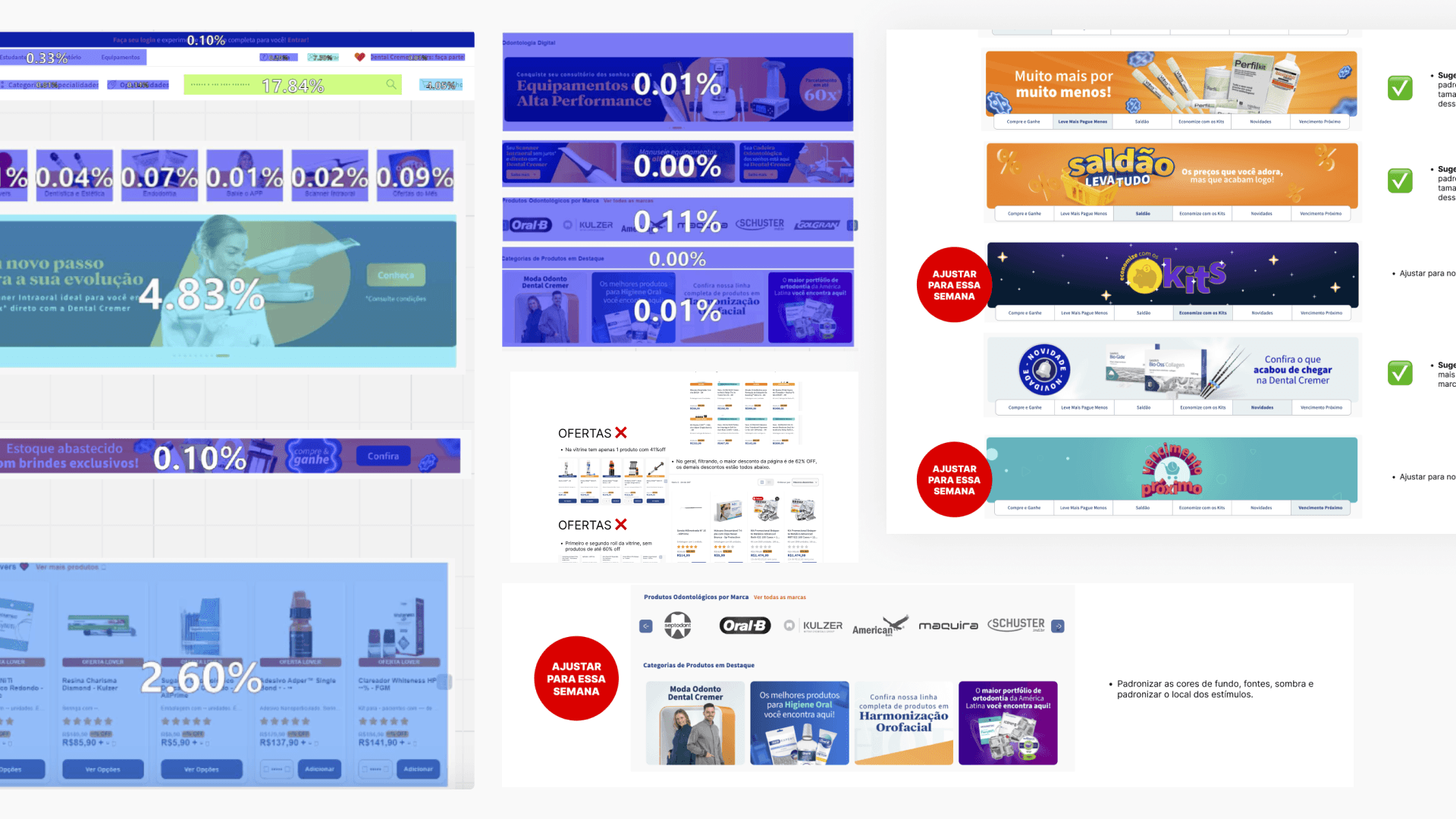 Henry Schein homepage heatmap and visual audit